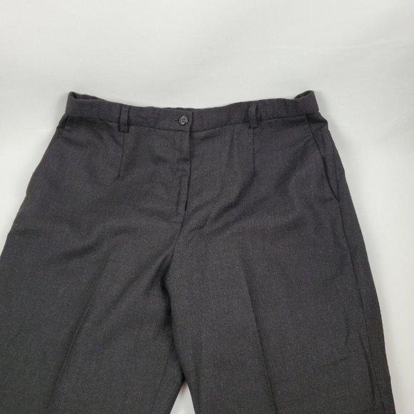 Pendleton Womens Virgin Wool Pants Flat Front Straight Leg Black Size 10 30x30 - Picture 2 of 7
